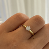 Round Brilliant 0.30ct Two Tone Solitaire Engagement Ring