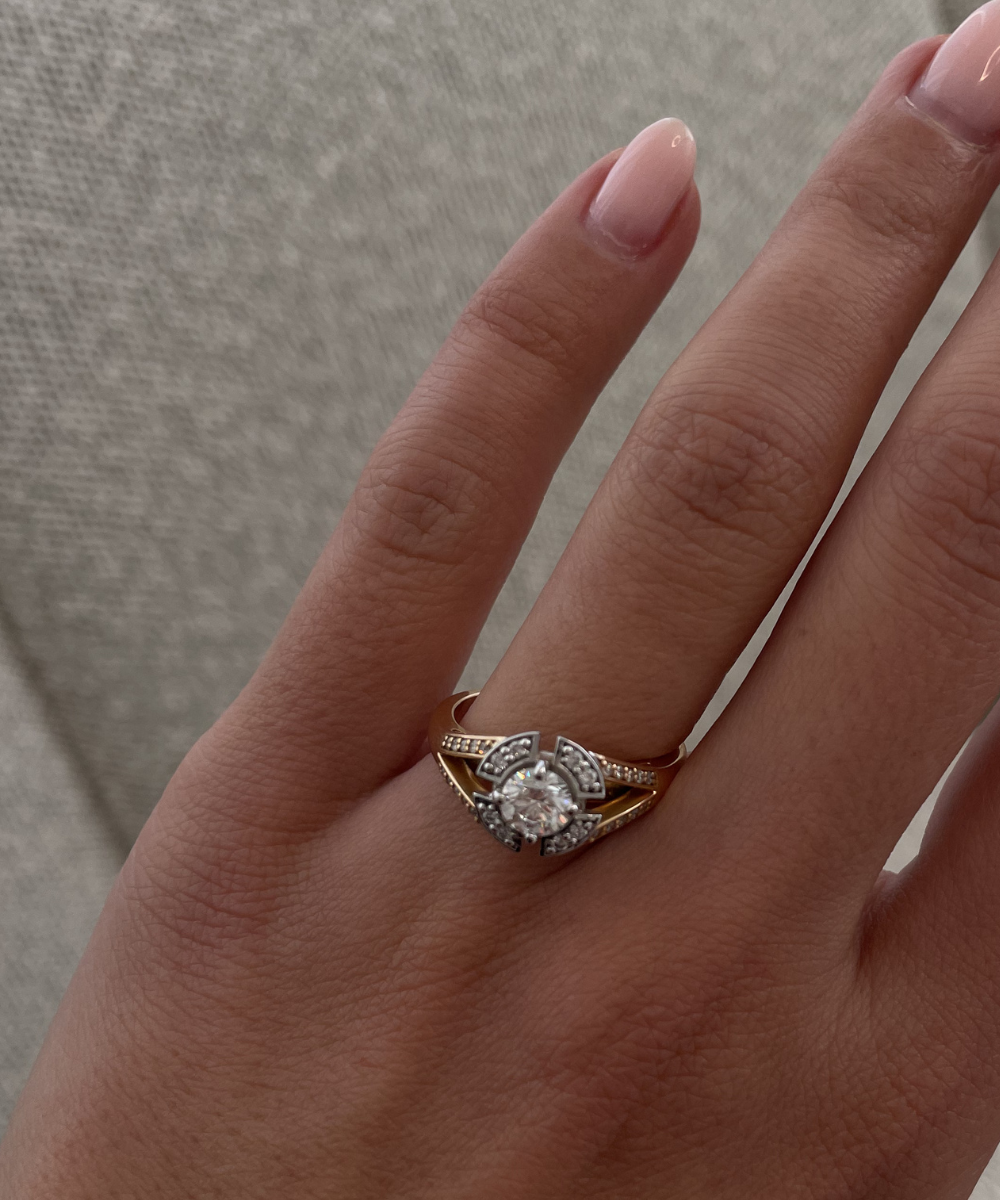 Round Diamond Halo Fancy Ring classajewellers