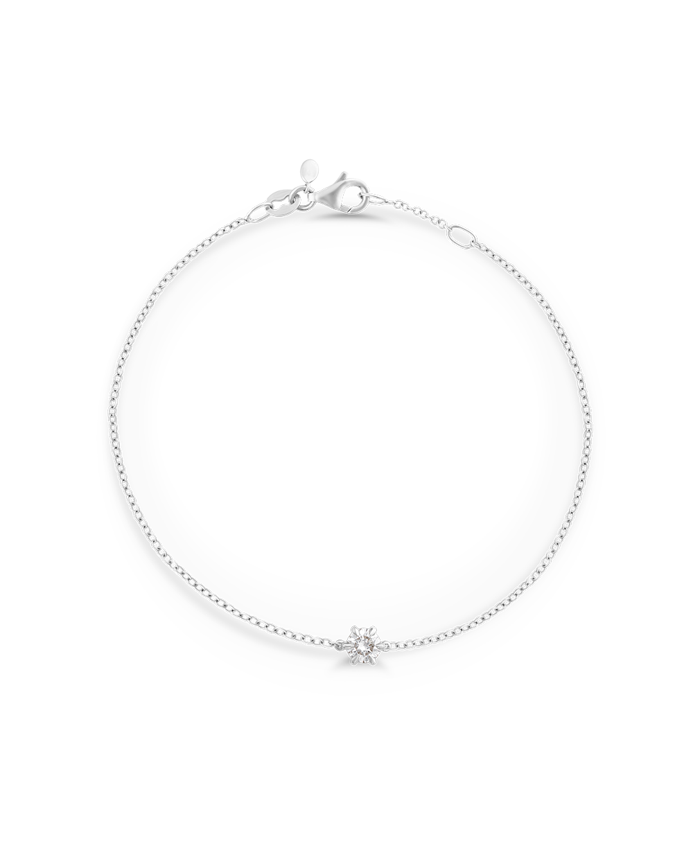 Round Solitaire Diamond Bracelet classajewellers