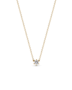 Round Solitaire Diamond Necklace classajewellers