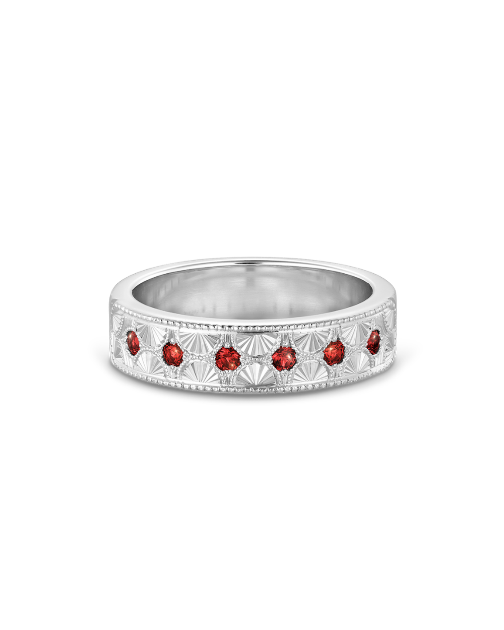 Beatrice Hand Engraved Band classajewellers