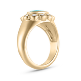 Ophelia Pinky Ring - Aquamarine