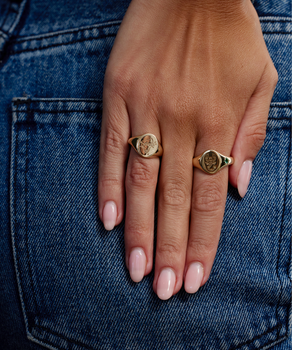 Bold Oval Signet Ring