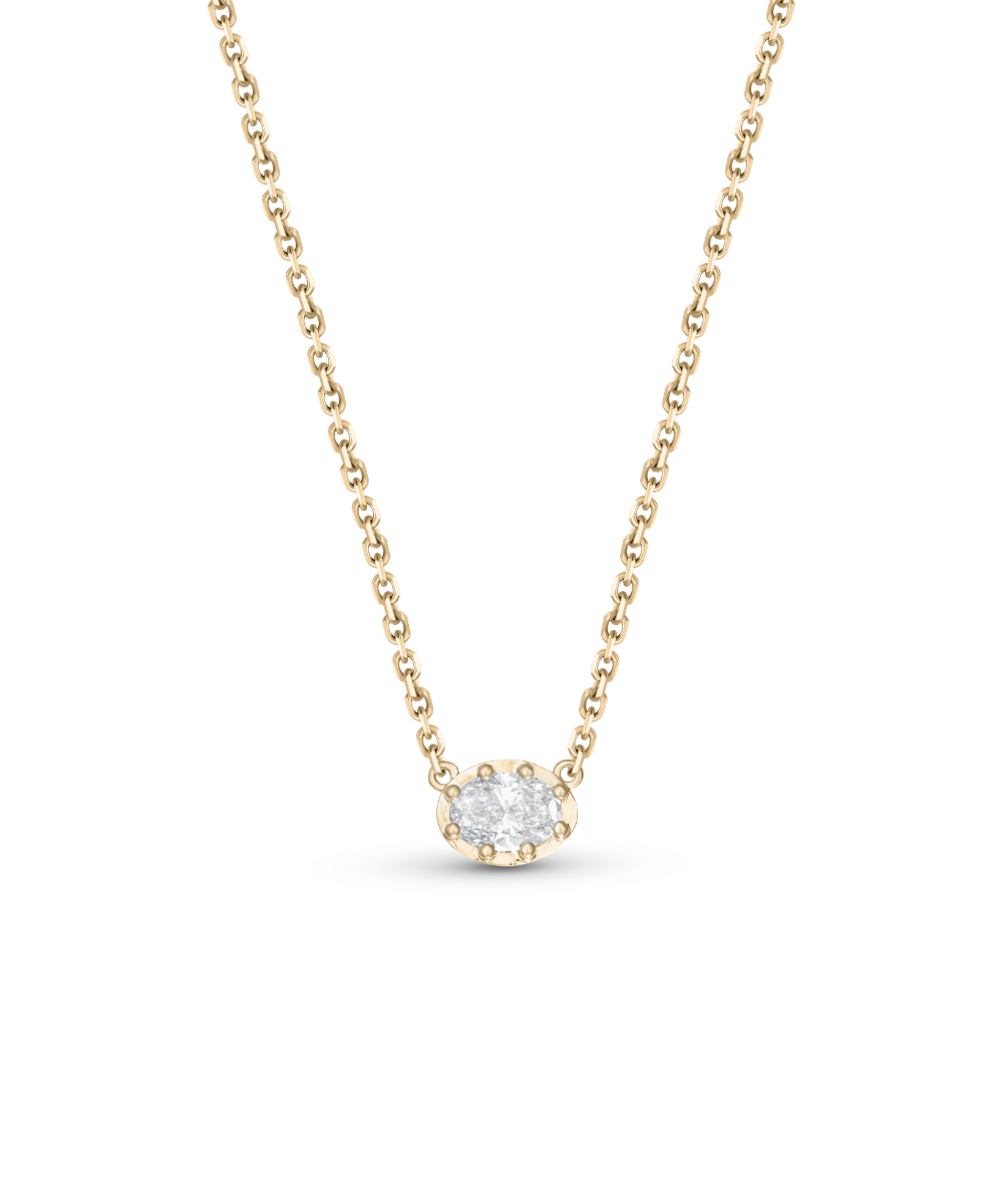 Sloan Oval Diamond Necklace classajewellers