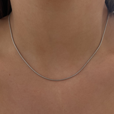 Snake Chain Necklace with Parrot Clasp