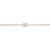 Oval Solitaire Diamond Bracelet