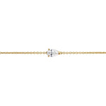 Pear Solitaire Diamond Bracelet