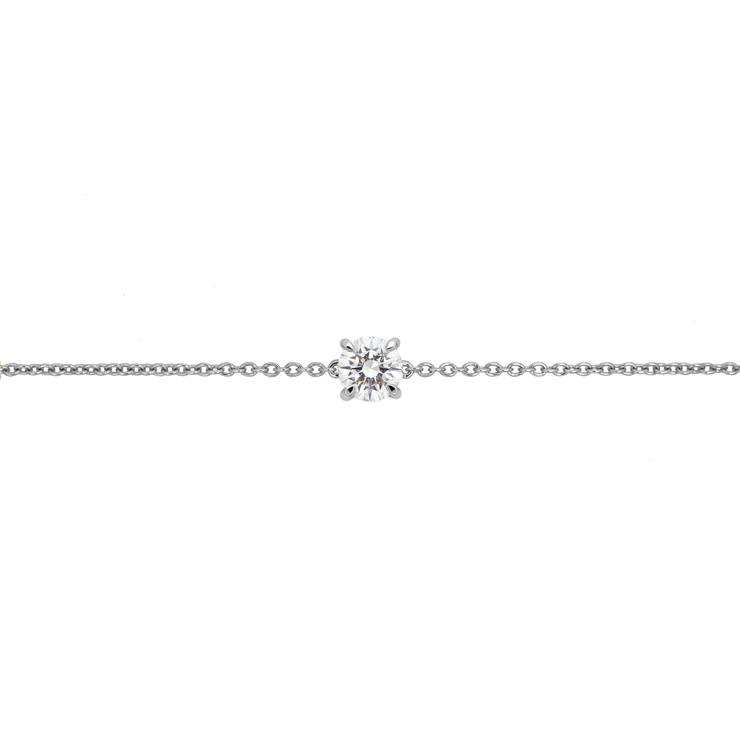 Round Solitaire Diamond Bracelet