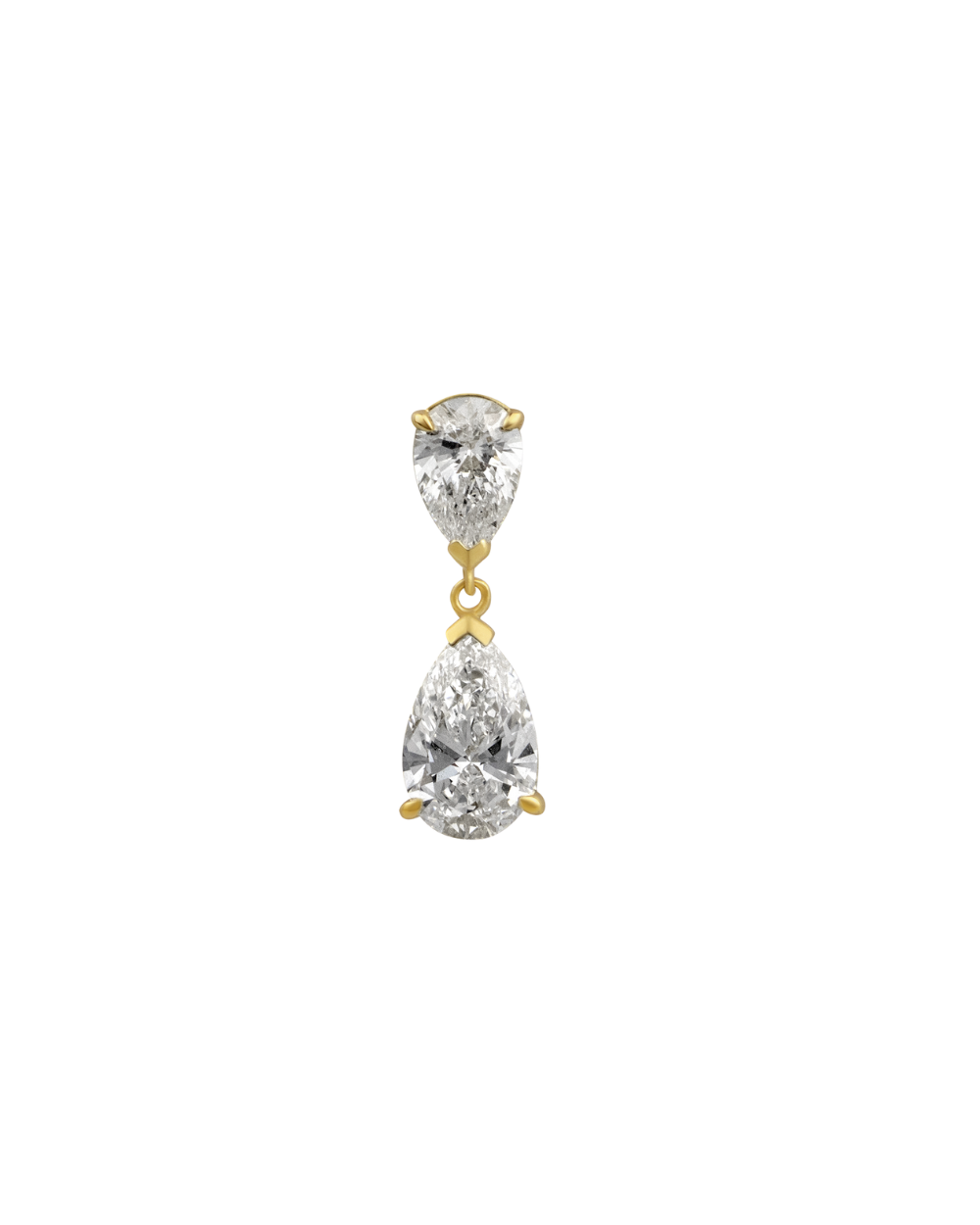 Sophia Double Pear Diamond Drop Earrings classajewellers