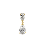 Sophia Double Pear Diamond Drop Earrings classajewellers