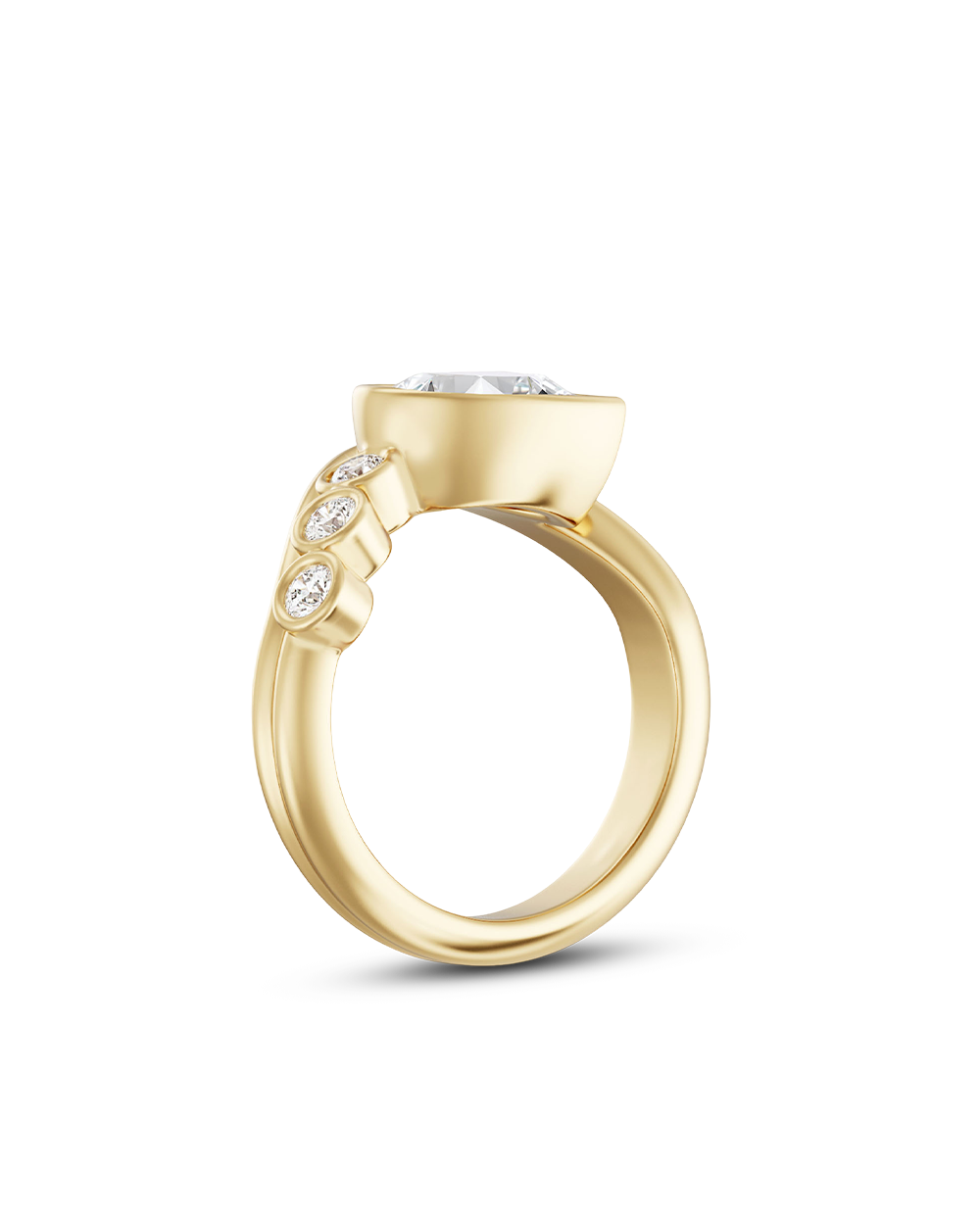 Soraya 1.31ct East West Pear Diamond Ring