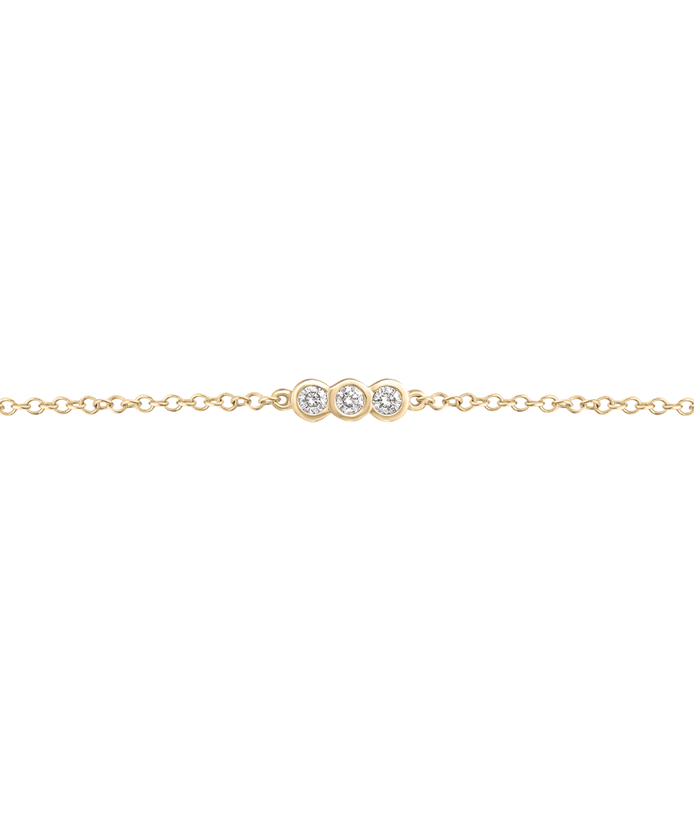 Linked for Life Starlight Trio Anklet classajewellers