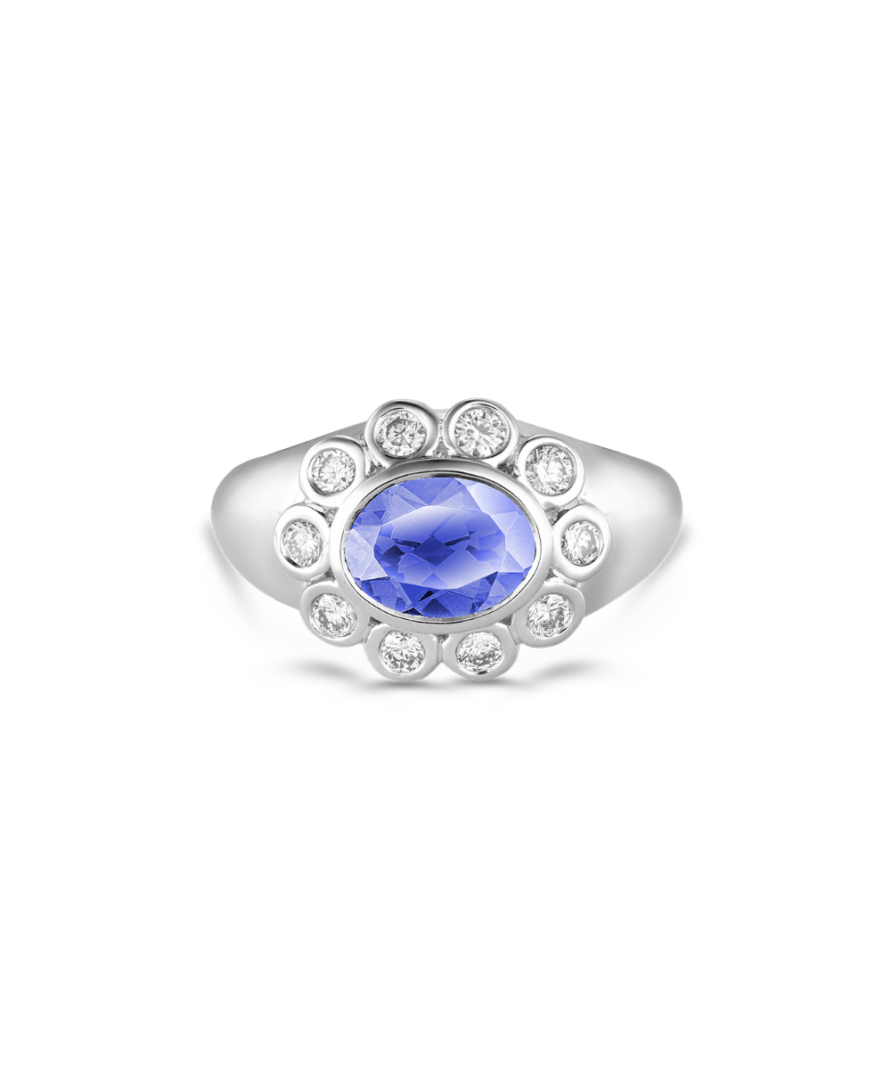 Ophelia Pinky Ring - Tanzanite