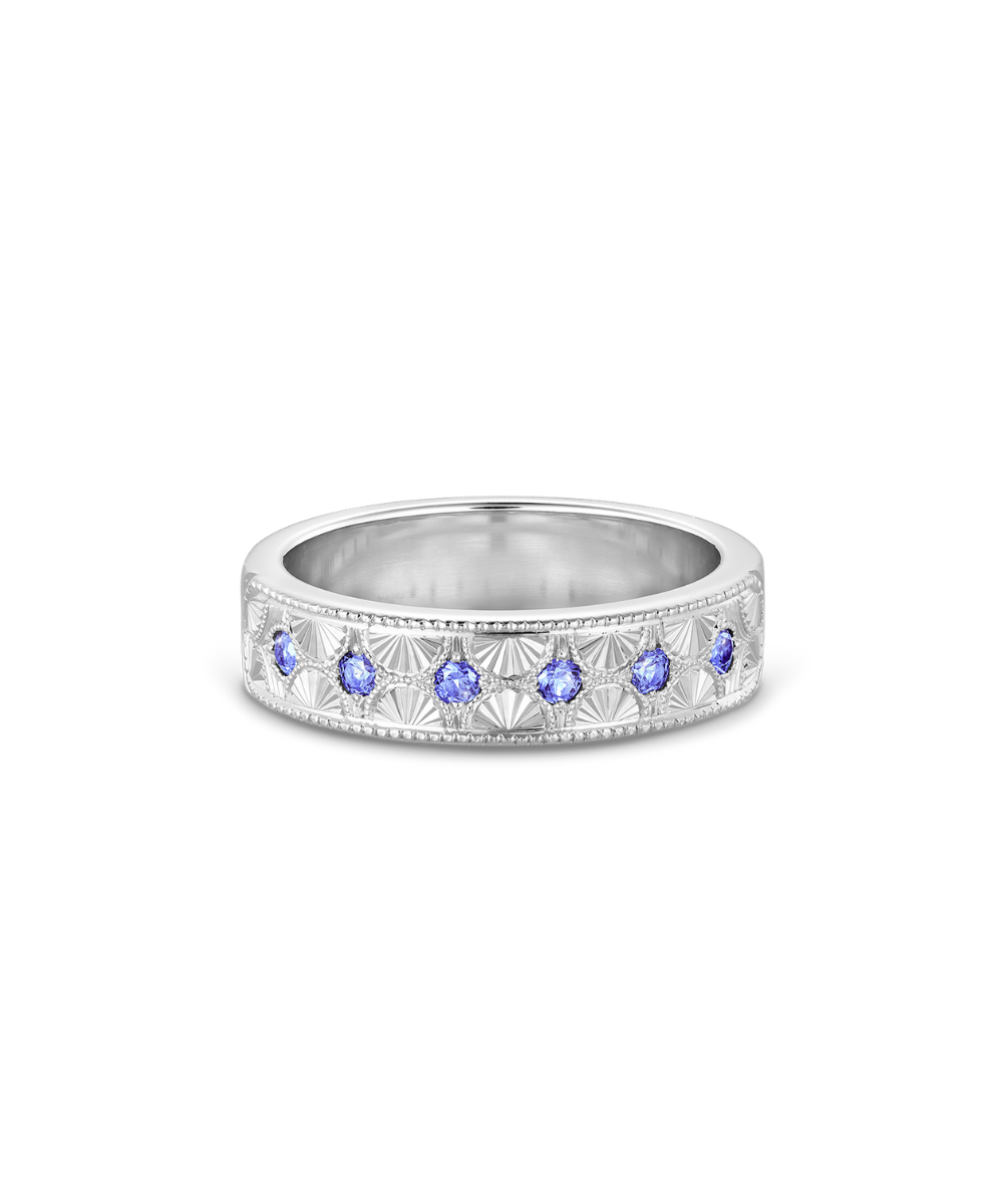 Beatrice Hand Engraved Band classajewellers