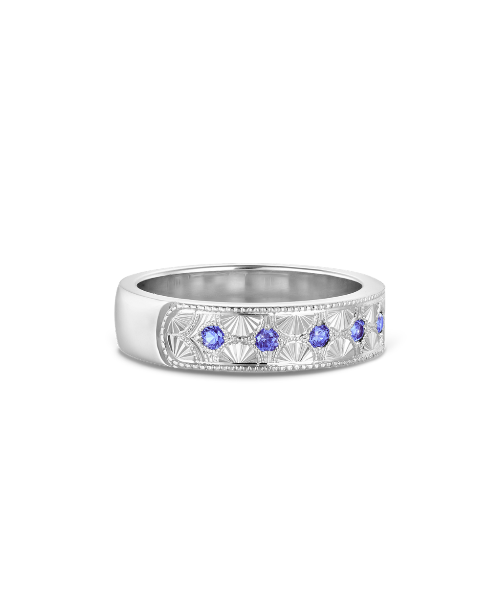 Beatrice Hand Engraved Band classajewellers