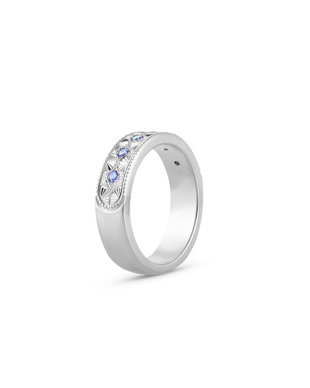 Beatrice Hand Engraved Band classajewellers