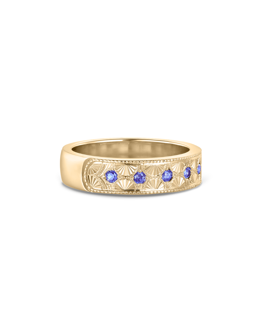 Beatrice Hand Engraved Band classajewellers