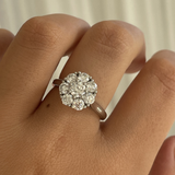 The Celeste Cluster Diamond Ring