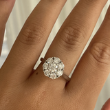 The Celeste Cluster Diamond Ring