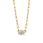 Bridget Large Toi et Moi Necklace - 9ct Yellow Gold