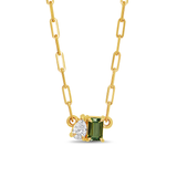 Bridget Tourmaline Toi et Moi Necklace
