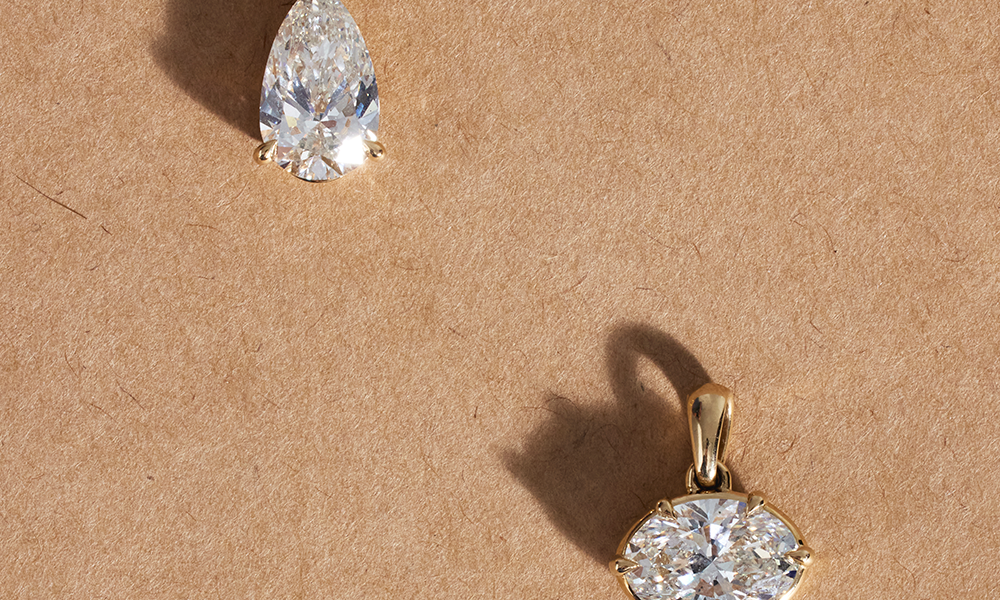 Leila Pear Diamond Necklace