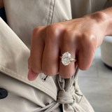 Victoria Oval Diamond Engagement Ring