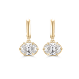 Victoria Drop Diamond Huggies