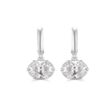 Victoria Drop Diamond Huggies