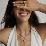 Victoria Oval Diamond Attachment on orin chain