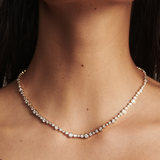 Vivienne Bezel Tennis Necklace