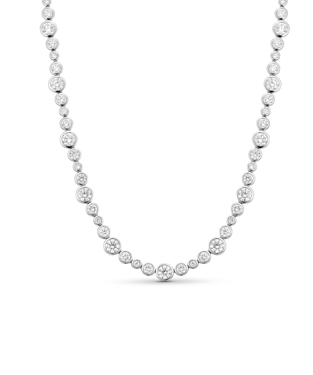 Vivienne Bezel Tennis Necklace classajewellers