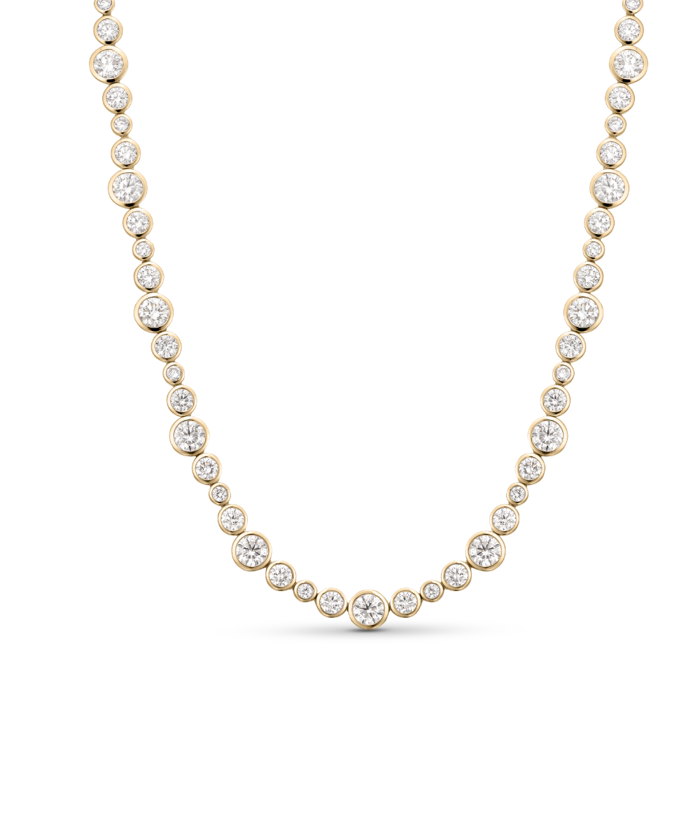 Vivienne Bezel Tennis Necklace classajewellers