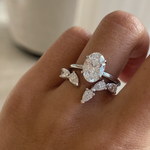 Ines Pear Diamond Wrap - White Gold