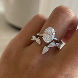 Ines Pear Diamond Wrap - White Gold