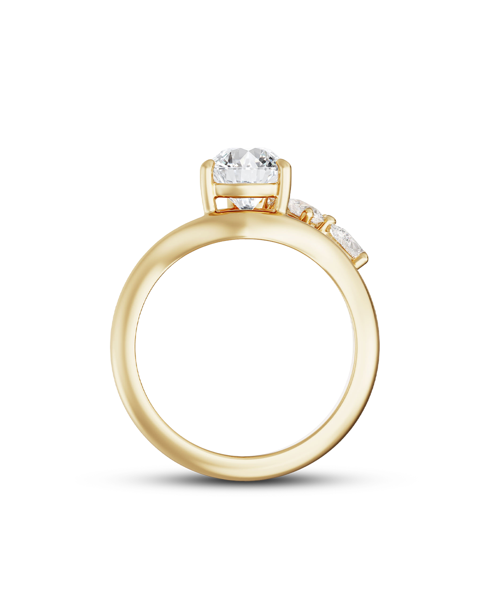 Yasmin 1.53ct Pear Diamond Ring