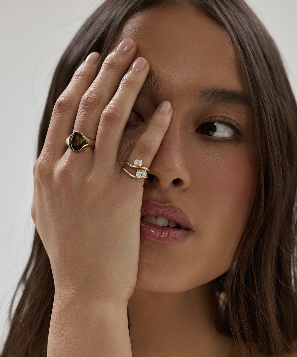 Bold Oval Signet Ring