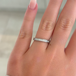 Bead Set Diamond Band in Platinum