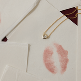 Bezel Heart Diamond Necklace