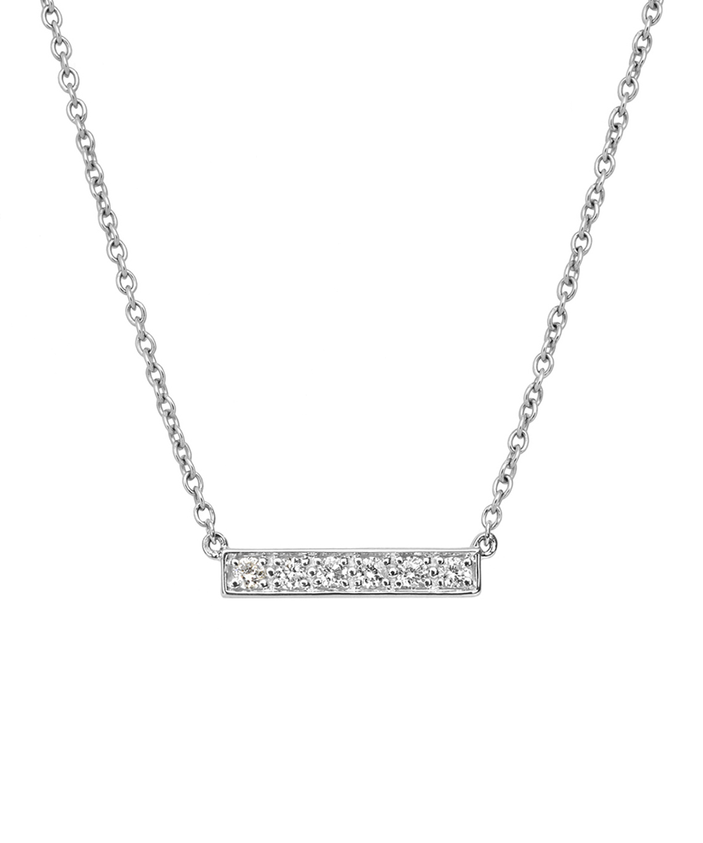 Blaze Diamond Bar Necklace