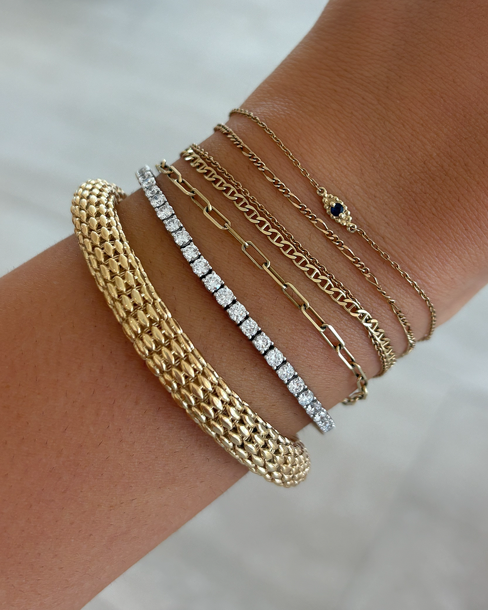 Serpentine Mesh Bracelet