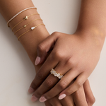 Pear Solitaire Diamond Bracelet