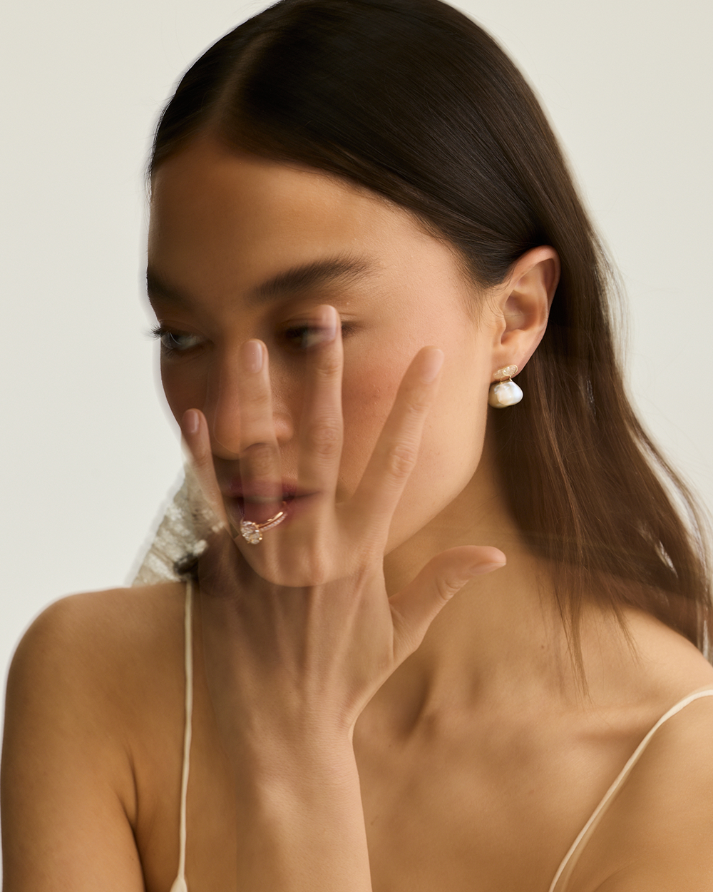 Violet Baroque Pearl Earrings