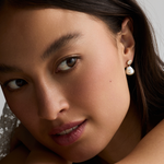 Violet Baroque Pearl Earrings