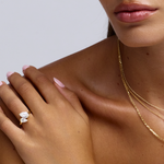 Celine Pear Toi et Moi Diamond Ring classajewellers