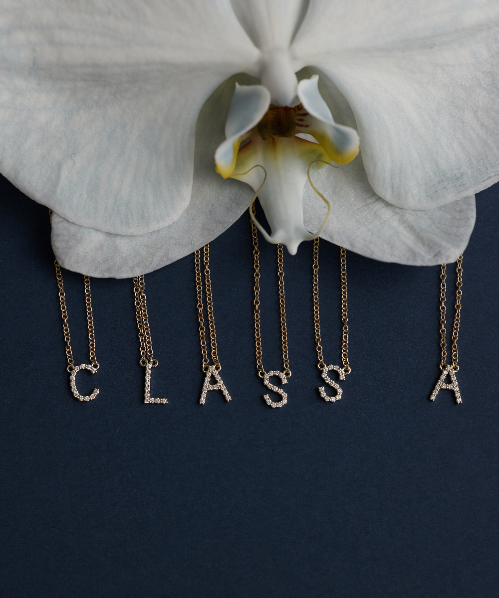 Diamond Initial Necklace