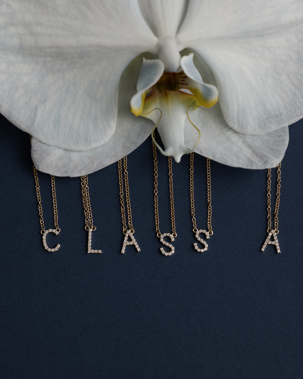 Diamond Initial Necklace
