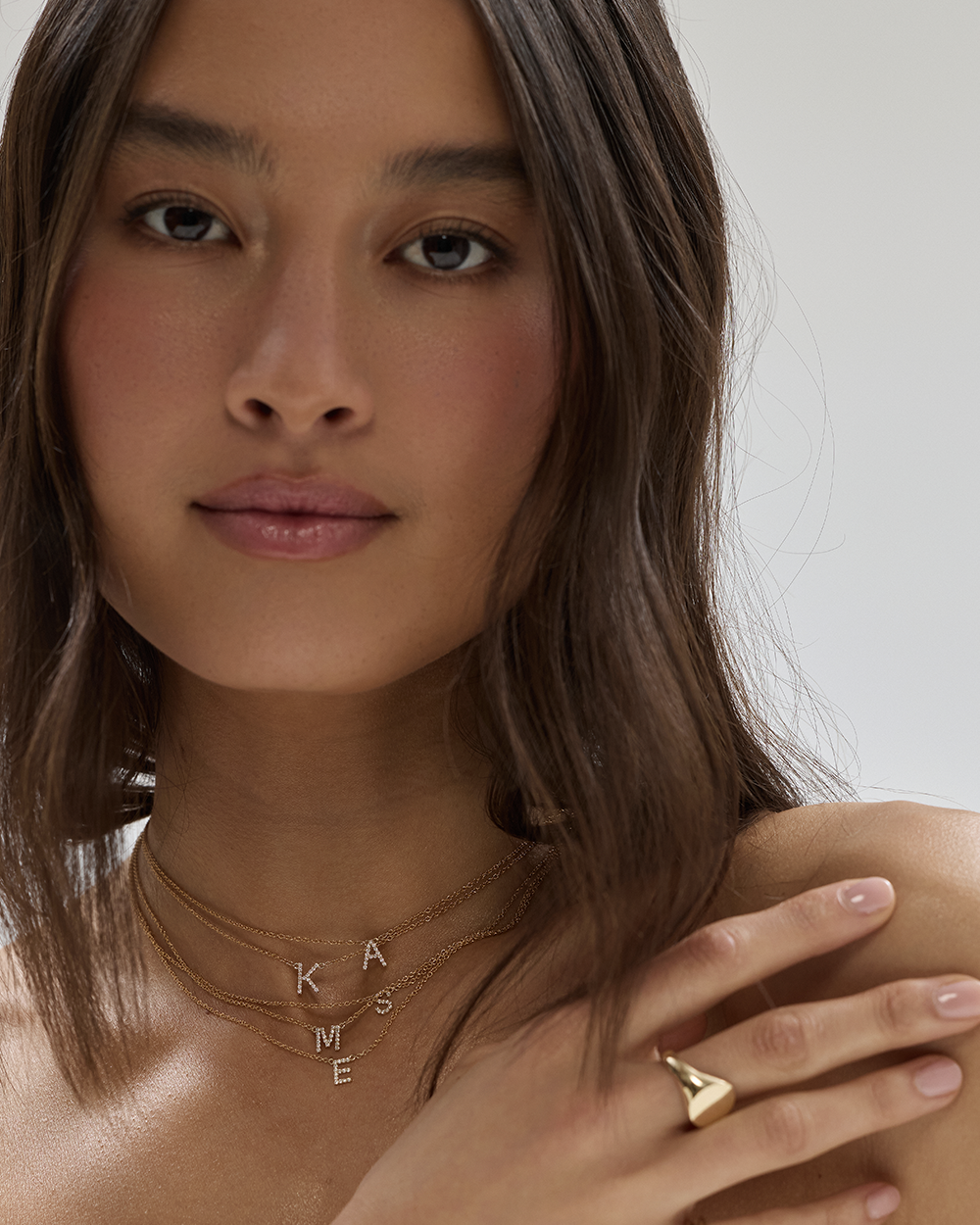 Diamond Initial Necklace