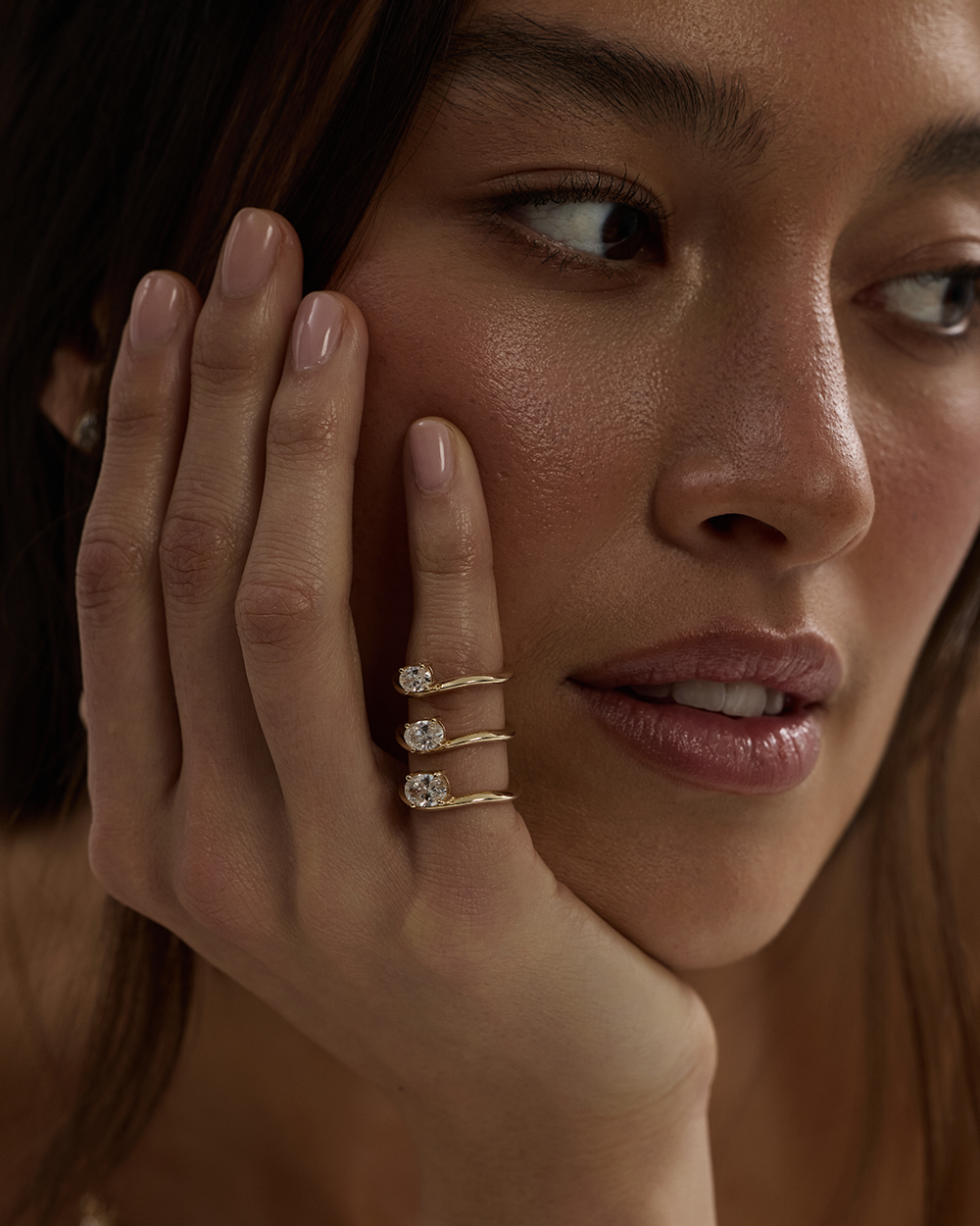 Astra Oval Pinky Ring