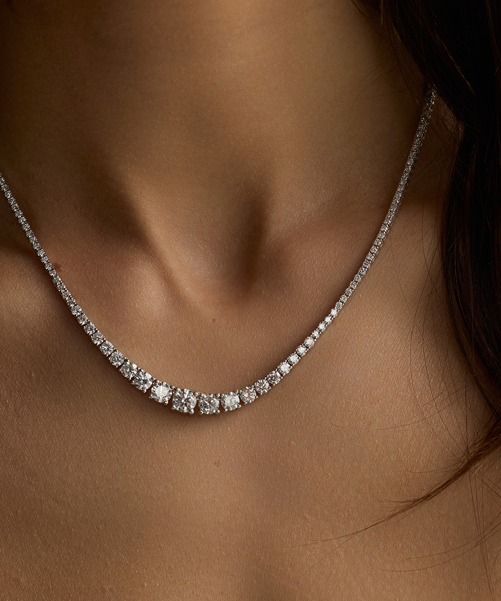 Graduating Tennis Necklace